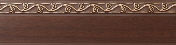 Декоративна накладка АГС Квітка 5 см набірний горіх 