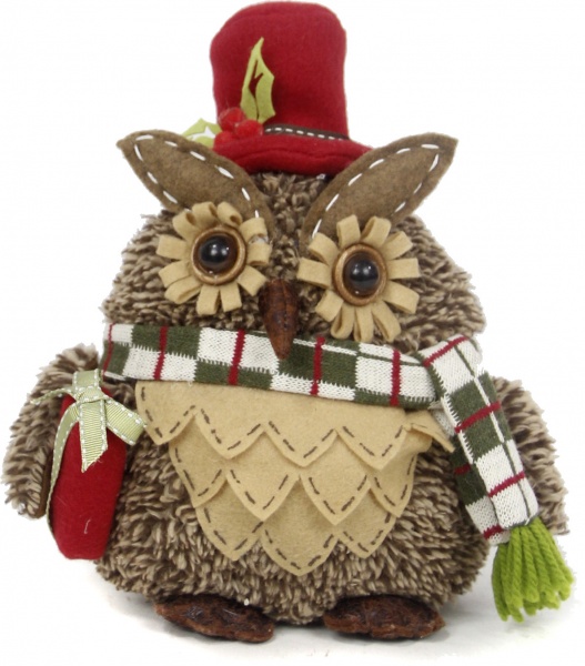 Декорация новогодняя SHENZHEN NANSING SCIENCE сова 23 см 