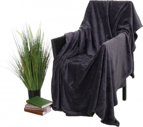 Плед Basic Asphault 200x220 см темно-серый La Nuit 