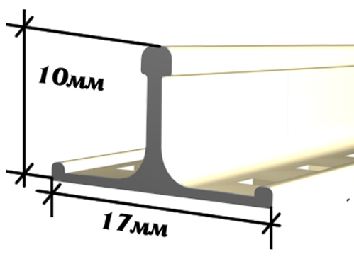 Маяк штукатурный ПВХ 10x3000 мм ШТУКАТУР