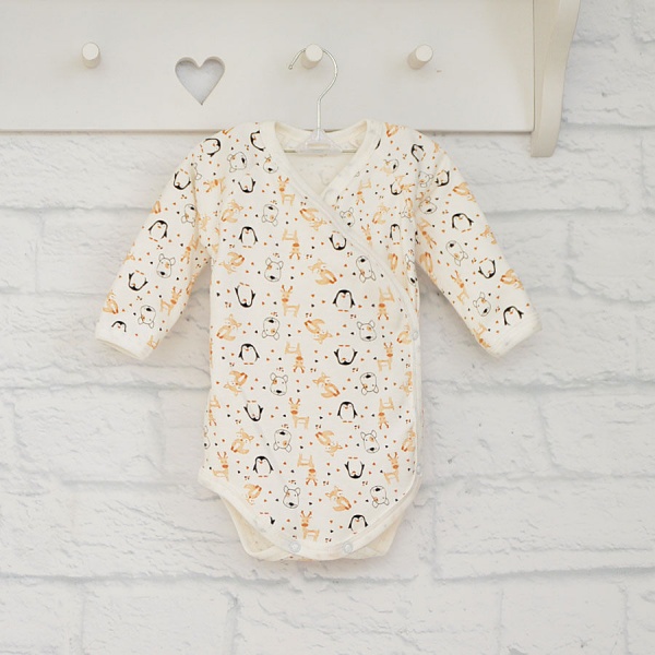 Боді унісекс Blanka Пінгвін р.74 білий 12884 