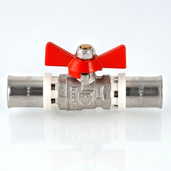 Кран шаровой Valtec под пресс (ручка-бабочка) 16 VT.243.N.1616