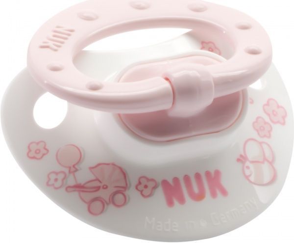 Пустушка для сну Nuk з силіконовим кільцем BABY ROSE р.1 10729575