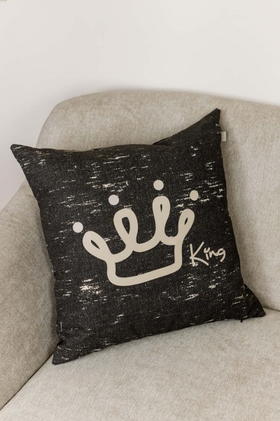 Подушка декоративная King Black 45x45 см Прованс 