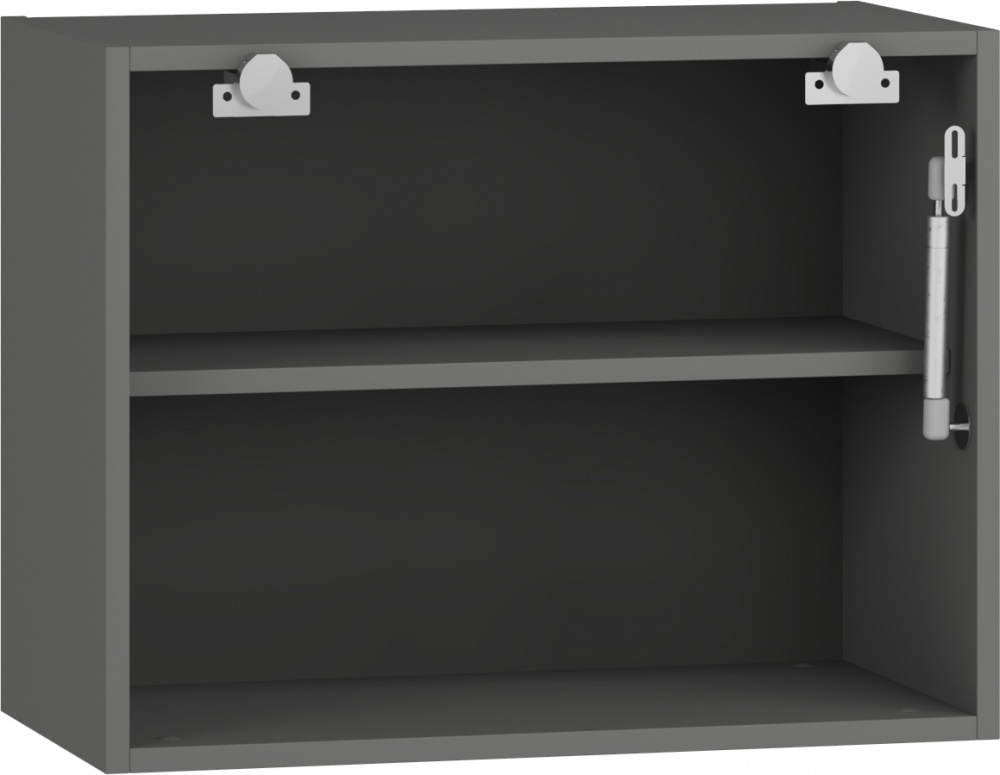 Шкаф верхний Грейд Оптимум с газлифтом LS (фас.СВ) 600x463x297 мм серый графит