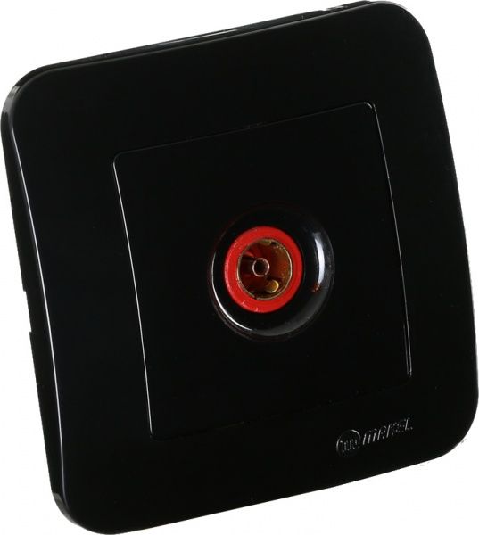 Розетка TV Makel Lillium Natural чорний