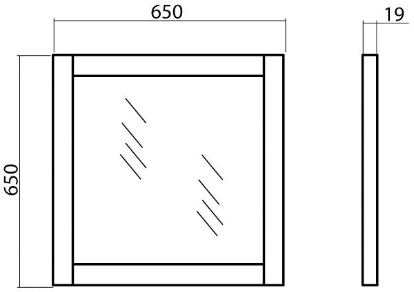 Зеркало Aqua Rodos Олимпия 65 