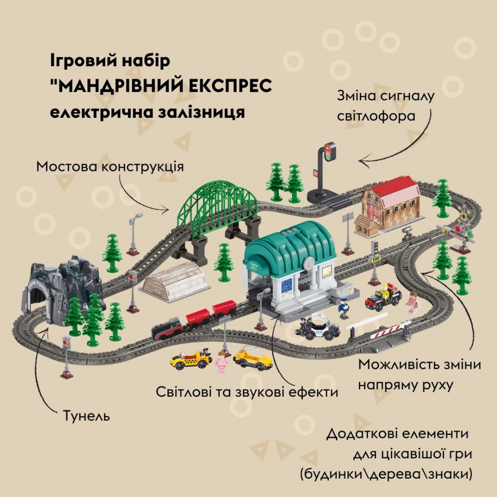 Залізниця OTAMANKO Мандрівний Експрес чорно-червоний 532.03.23