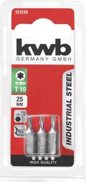 Бита KWB Т10 3 шт. 121210