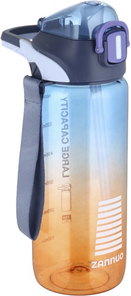 Пляшка для води SELIYA 750 мл з соломинкою колір в асортименті