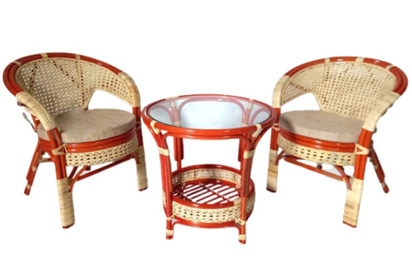 Комплект меблів Cruzo Ява Тераса Сет з натурального ротангу махагон