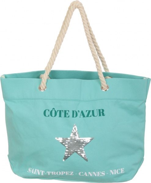 Сумка пляжная Luna Cote 54х36х15 см ментол