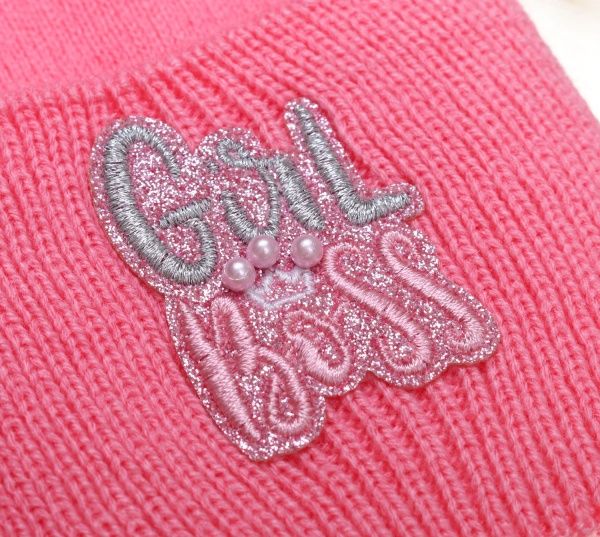 Шапочка детская для девочки Kraft+ BSL046 р.50-52 розовый 