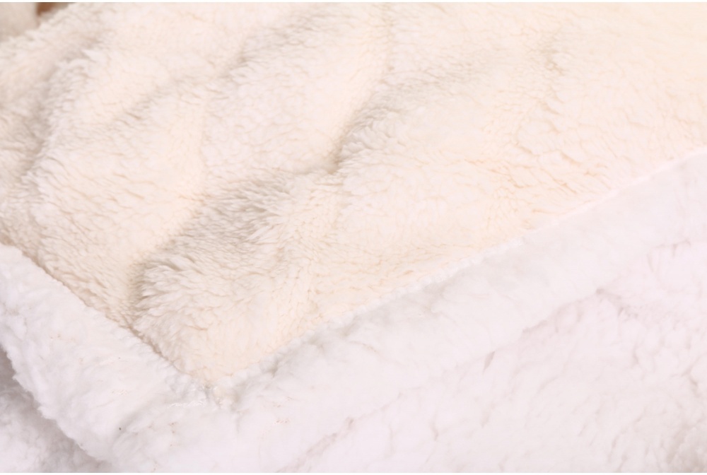 Плед Double Jacquard Sherpa 200x220 см білий La Nuit