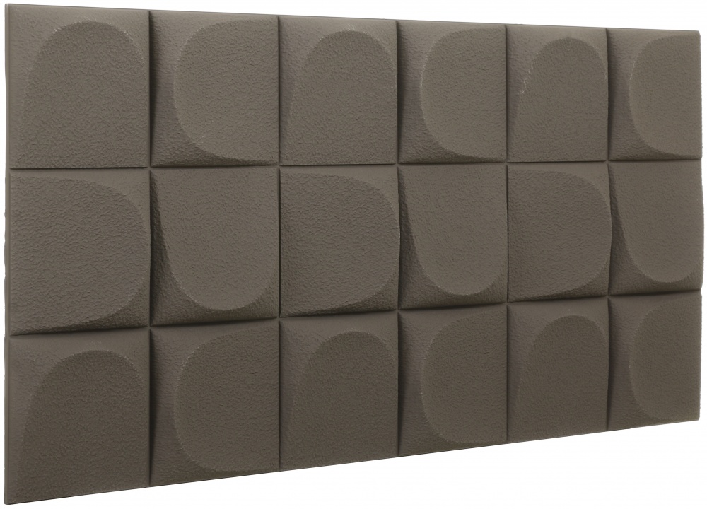 3D-панель з ПВХ Квадрати 60x120x2,5 cм коричневий E003-4