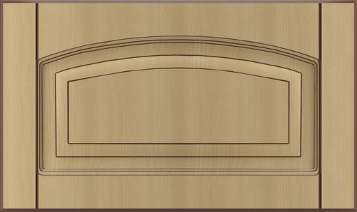 Фасад для кухні Грейд-Плюс Клен світлий патина №420 355x596 Вінтаж