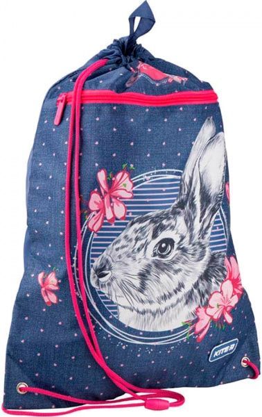 Сумка для обуви с карманом Education Fluffy bunny 19-601M-3 KITE
