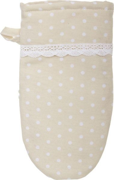 Прихватка-рукавиця Горох молочний Прованс 