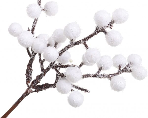 Декорація новорічна Пучечок ягід 17 см білий EPI-EYK9-2060 