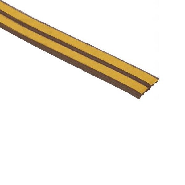 Уплотнитель самоклеящийся резиновый Scley 9х4 мм 1 м коричневый  