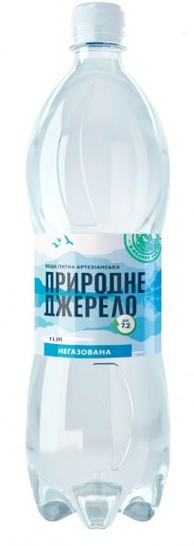 Вода мінеральна Природне джерело негазована 1 л 
