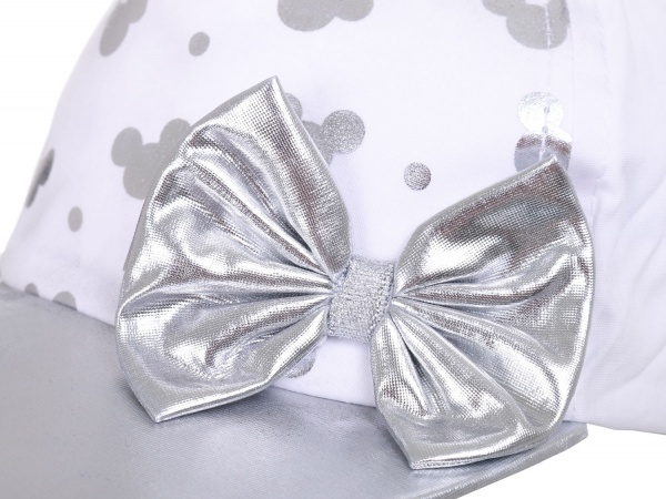 Кепка для девочек Pampona 21 L 02 р.48 серебряный 