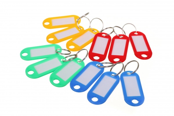 Брелоки для ключей UP! (Underprice) с индексом 12 шт.