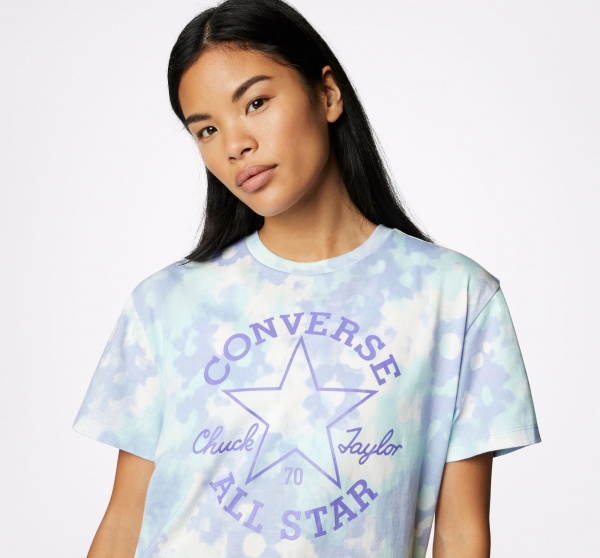 Футболка Converse All Over Print Relaxed Tee 10023208-A03 р.M блакитний