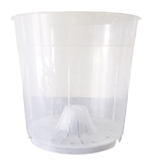 Горшок для орхидей Оранжерея пересадочный 150 мм прозрачный круглый 1,5 л 