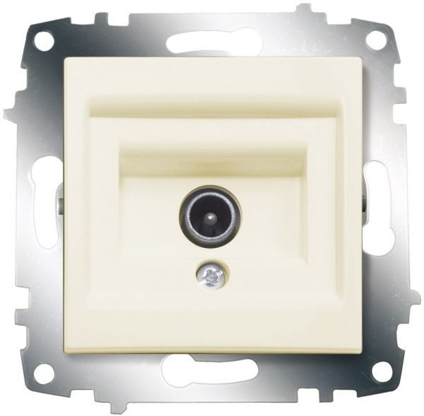 Розетка TV ABB Cosmo без сопротивления кремовый 619-010300-274