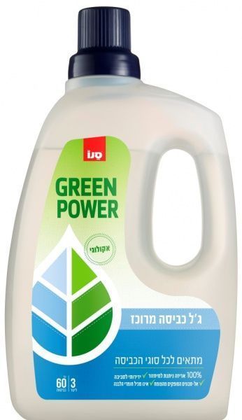 Гель для машинной и ручной стирки Sano Green Power 3 л
