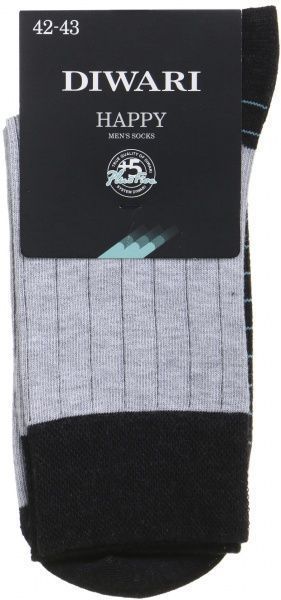 Шкарпетки Conte HAPPY 15С-23СП 048 р. 27 чорний із сірим 