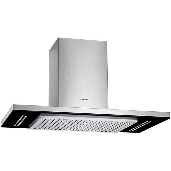 Вытяжка Pyramida HEF 22 inox/black 90 см