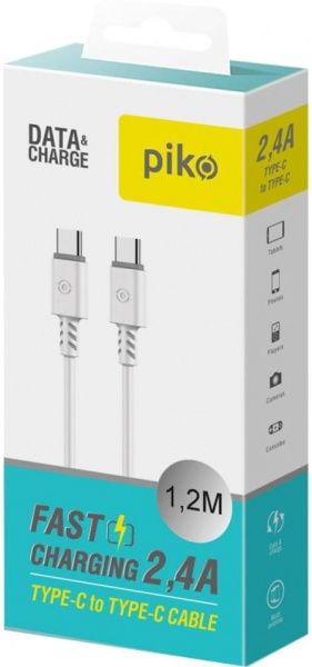 Кабель Intaleo USB Type-C- to USB Type-C (31278512) 1,2 м белый 