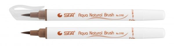 Маркер акварельный STA кисточка AQUA NATURAL BRUSH STA3700-49 ореховый 