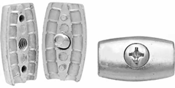 Затискач для троса бочкоподібний 4 мм