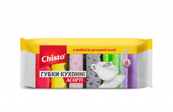 Губка Chisto Асорті 6 шт.