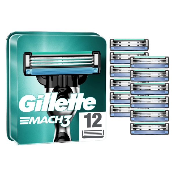 Комплект сменных кассет Gillette Mach 3 12 шт.