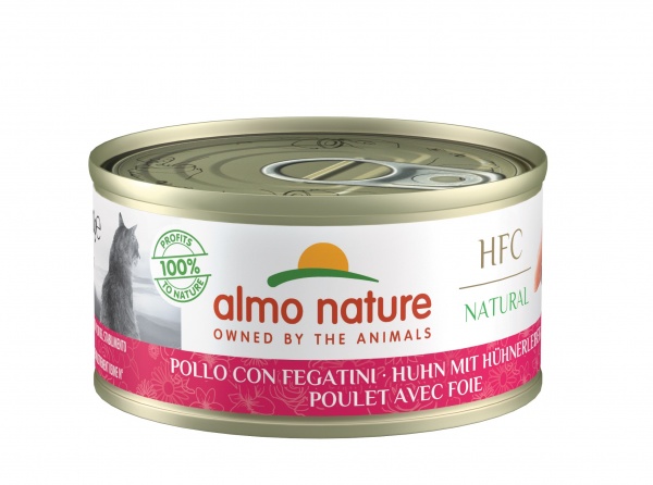 Консерва Almo Nature HFC Cat Natural с курицей и печенью 70 г