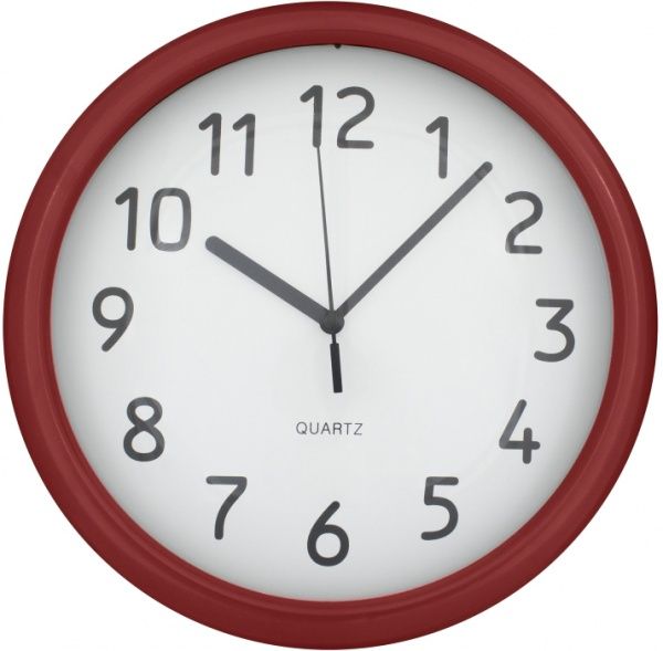Годинник настінний Economix Classical Promo червоний d 30 см E51812-03