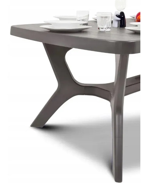 Стол пластиковый Keter BALTIMORE 100x177 см капучино 228343