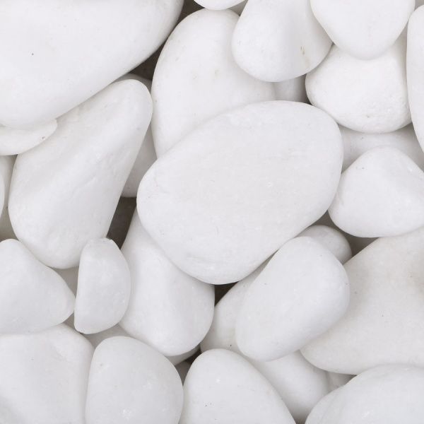 Камінь декоративний Thasos галька мармурова фр.1-3 см біла 10 кг