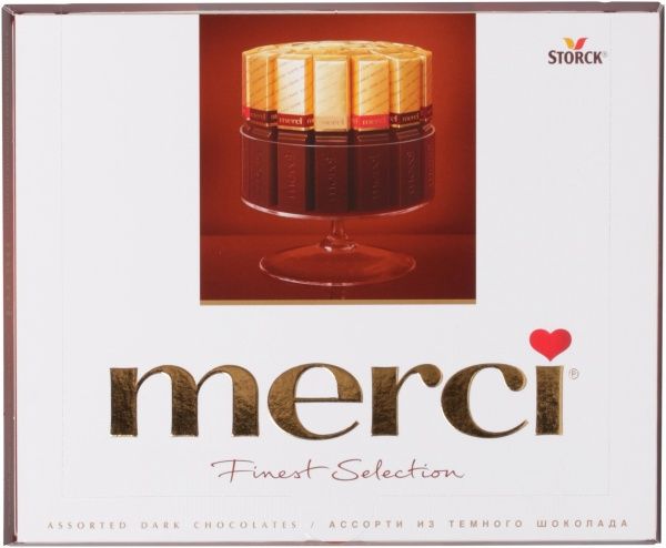 Шоколад STORCK горький MERCI ассорти 250 г (4,0144009014e+012) 