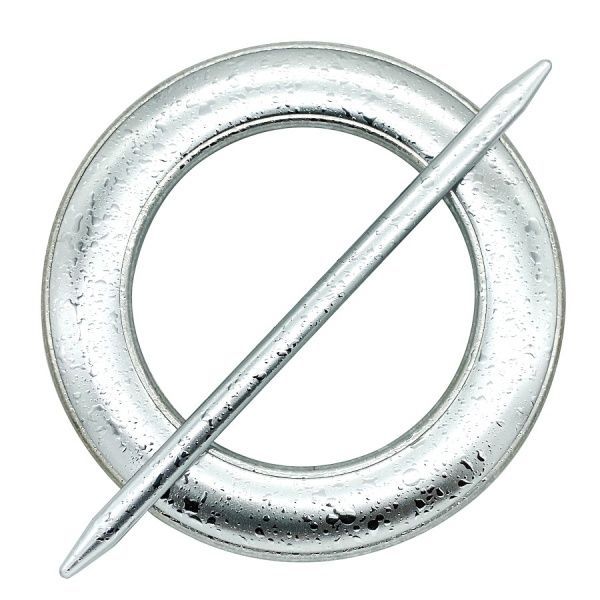 Декор Круг d150 мм мокрое серебро С001-2а MISLT