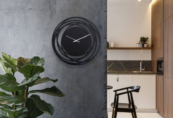 Часы настенные Shirakawa 480x480 мм черный Moku