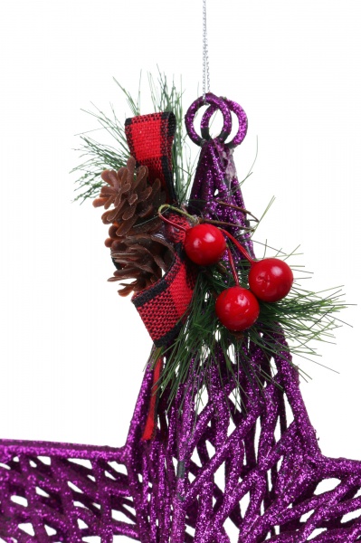 Ялинкова іграшка Зірка 23 см E09013P 