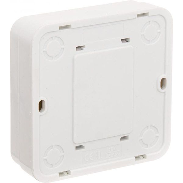 Выключатель проходной одноклавишный UP! (Underprice) IP20 без подсветки 10 А 220-250В белый BD-SWP.MZ20G1W2-WH