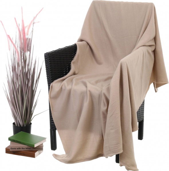 Плед флисовый 125x150 см серый UP! (Underprice) 