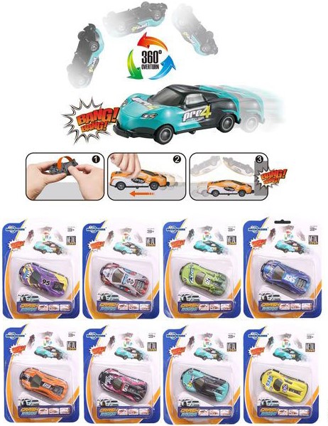 Машинка-перевертач Maya Toys Ульотне сальто в асортименті 8 кольорів KZ957-114A