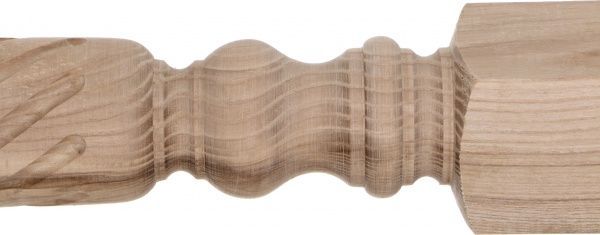 Столб ясень фрезированный Тип-2 75х75х1110 мм